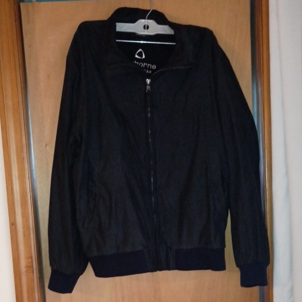 Claiborne Black Windbreaker Jacket